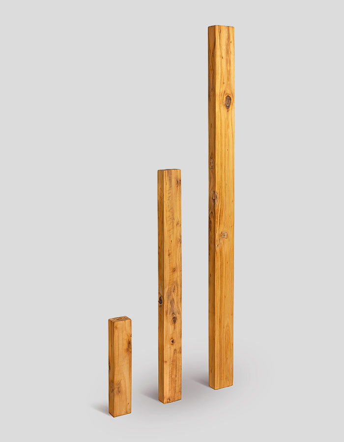 Échasses rectangulaires en bois de robinier