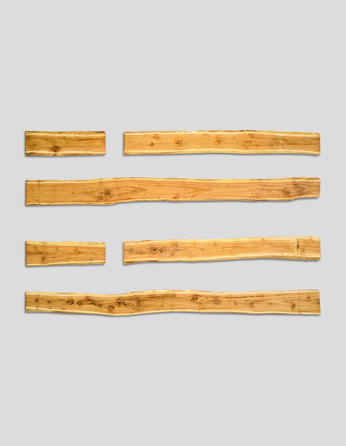 Planches Bonanza (sans bords), brutes, en bois de robinier