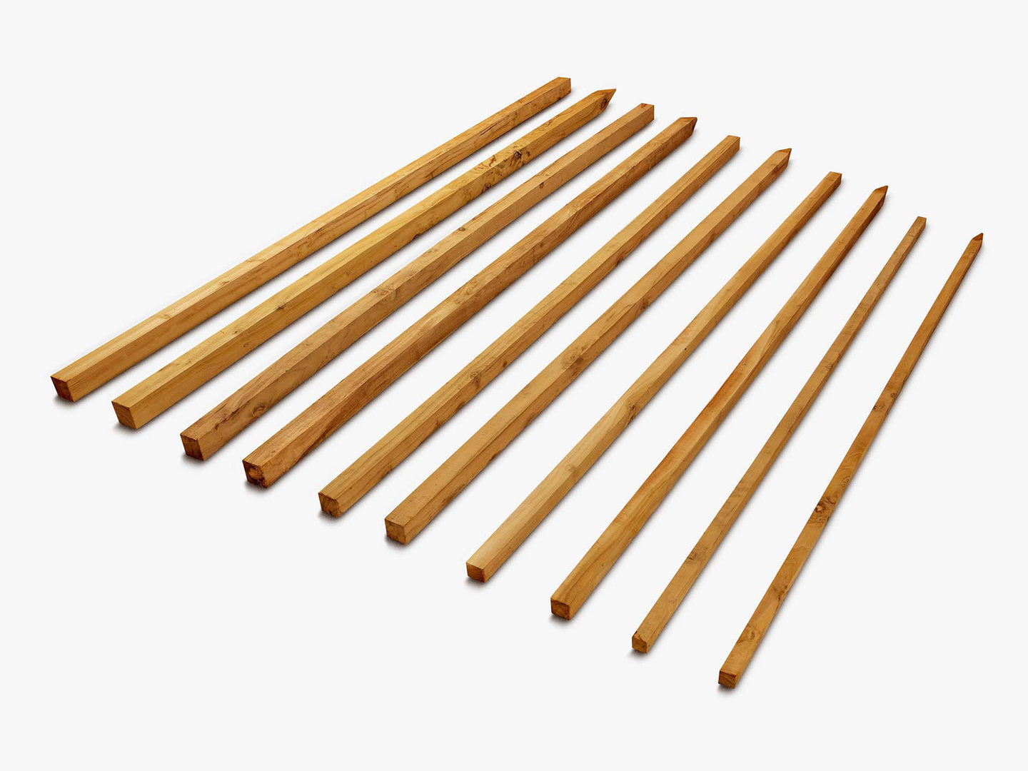 Poteaux de treillis rabotés en bois de robinier