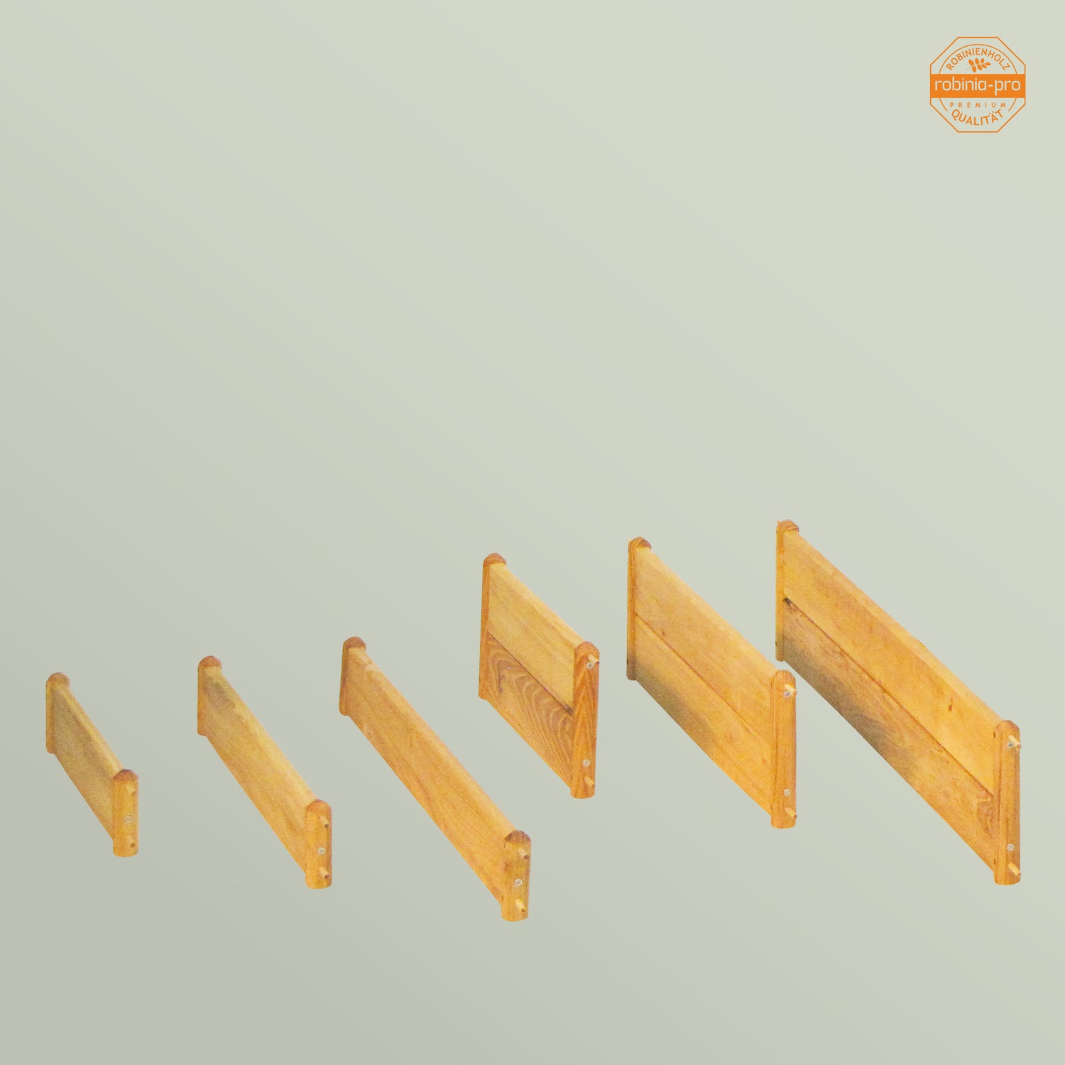 Bordure de pelouse en bois Robinia-Pro