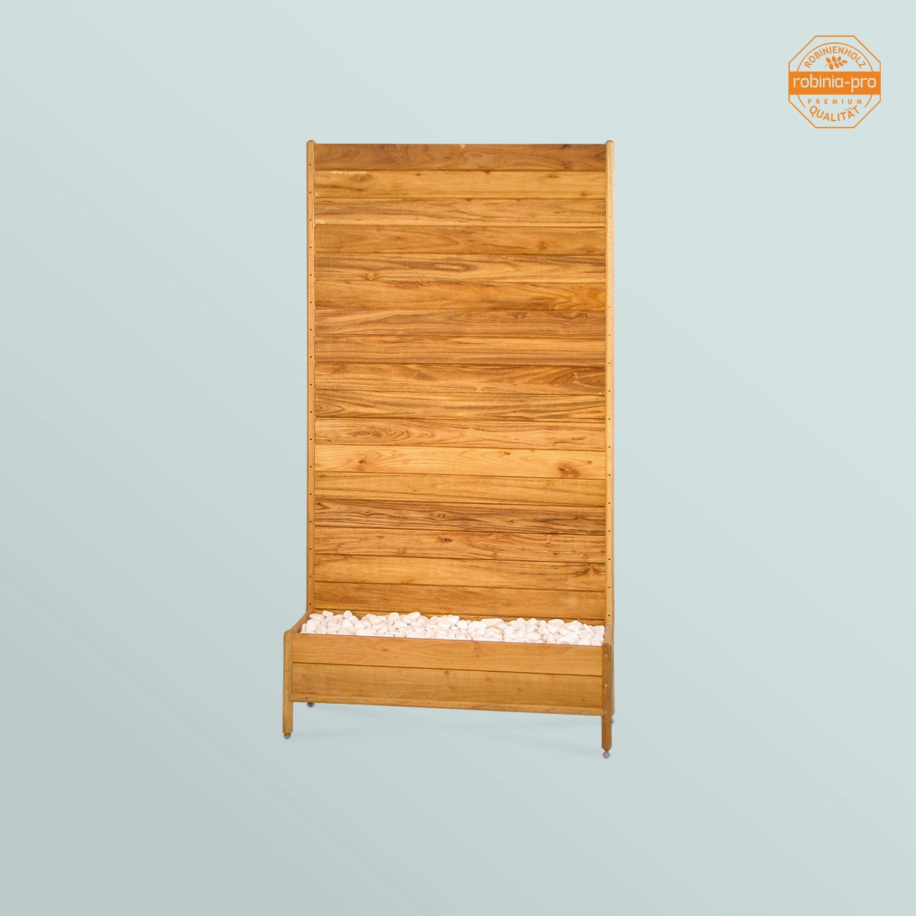 Paravent Robinia-Pro avec base en pierre