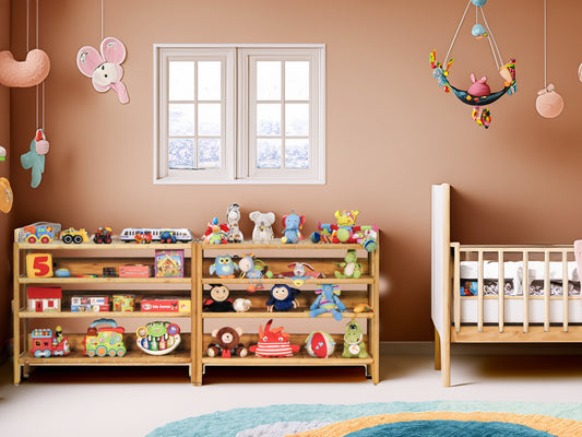robinia-pro TOY SHELF made of wood (solid wood)