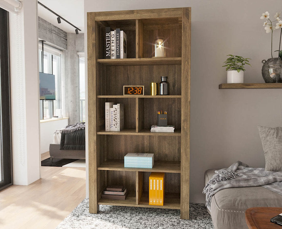 Bibliothèque NATURA 90 en bouleau – Fabriquée à la main pour un intérieur chaleureux