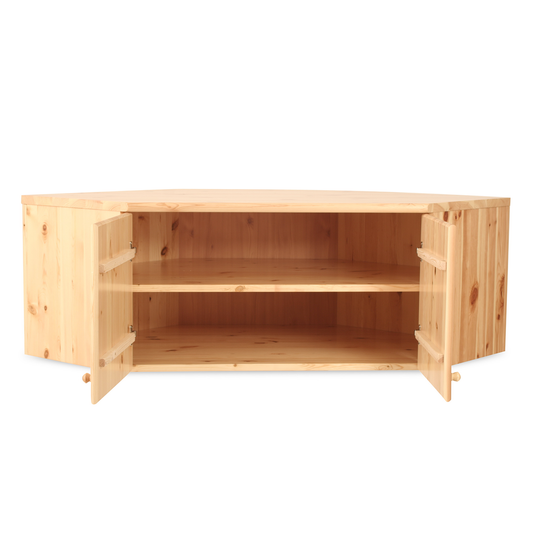 Armoire d’angle Claudia en bois de pin bio – Surmeuble massif pour penderie en 100 % bois