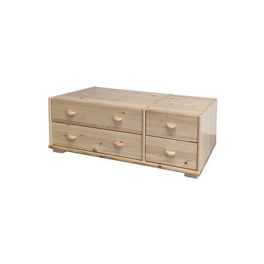 Vanessa Armoire de rangement – Élément à tiroirs en bois de pin massif 100 % bio pour plus d'espace de rangement