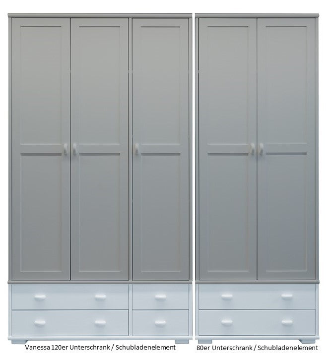 Vanessa Armoire de rangement – Élément à tiroirs en bois de pin massif 100 % bio pour plus d'espace de rangement