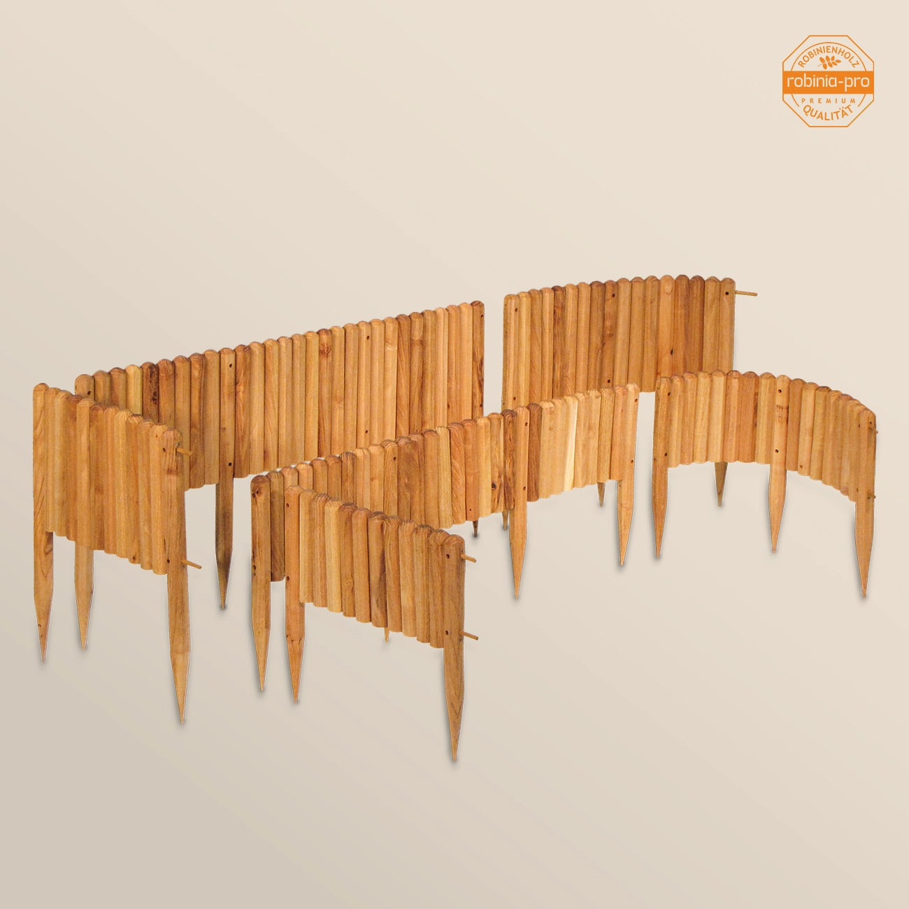 Clôture de jardin en bois Robinia-Pro, flexible