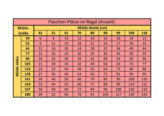 robinia-pro WINE SHELF made of wood (solid wood)