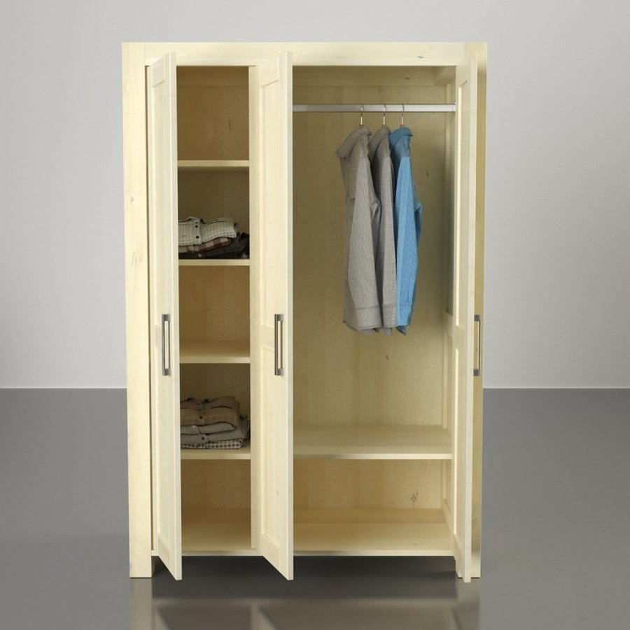 Armoire NATURA 3 portes pour votre garde-robe parfaite