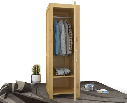 Armoire NATURA en bouleau faite à la main – Un espace de rangement gain de place pour votre quotidien