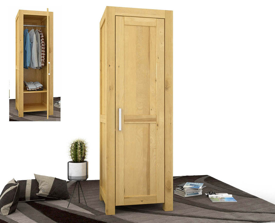 Armoire NATURA en bouleau faite à la main – Un espace de rangement gain de place pour votre quotidien