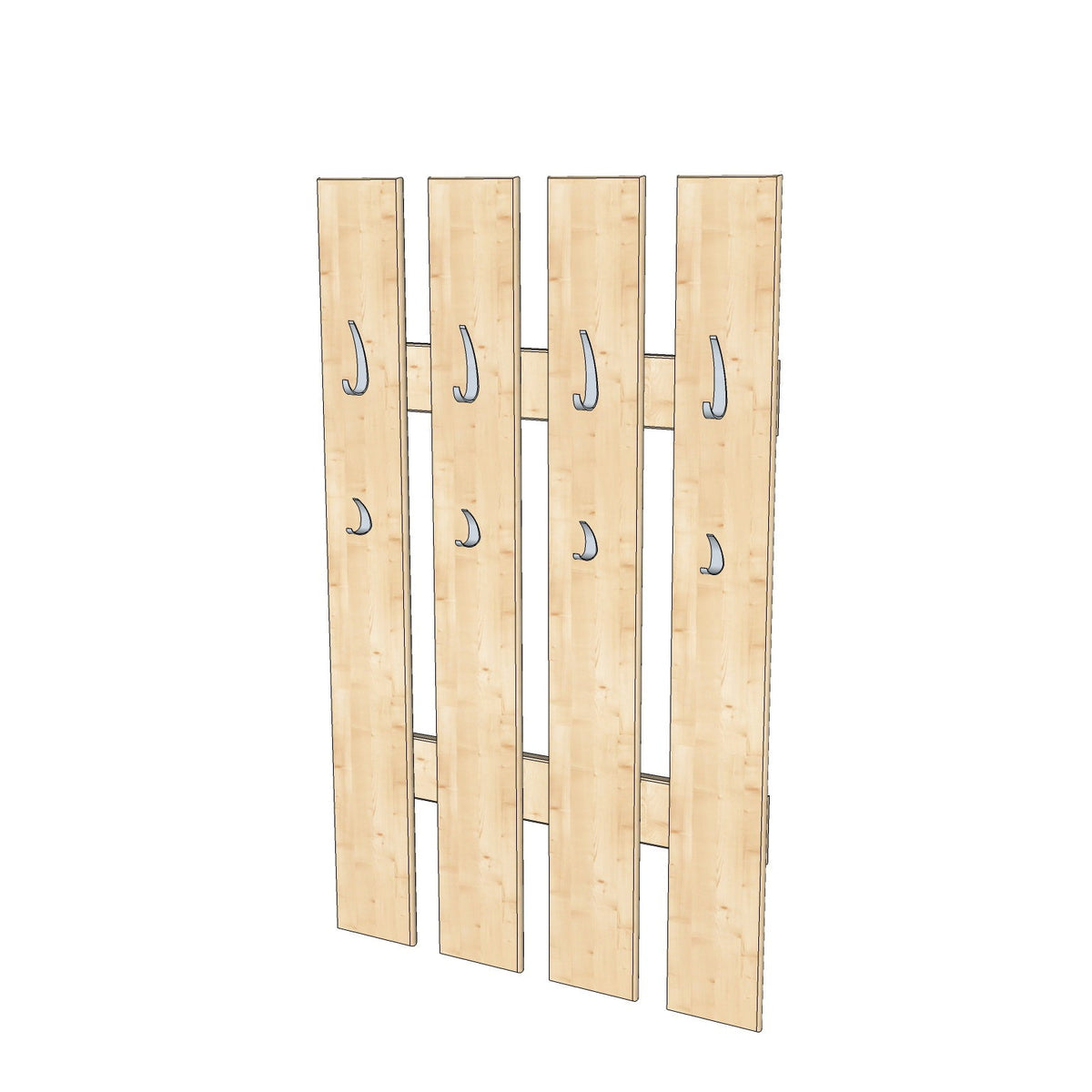 Wandgarderobe aus 100% Bio Kiefer – Natürlich, elegant & platzsparend für jeden Eingangsbereich
