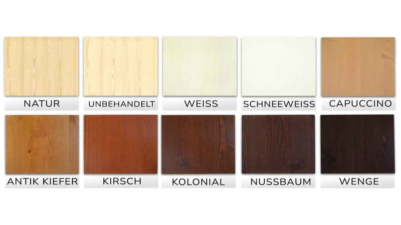 Vanessa Kommode Bio Massivholz | 2-türig Sideboard mit 1 Schublade aus 100% Bio Holz