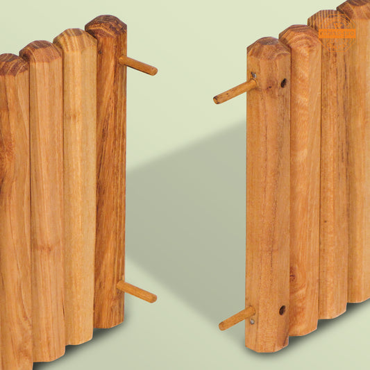 Bordure de pelouse flexible en bois Robinia-Pro