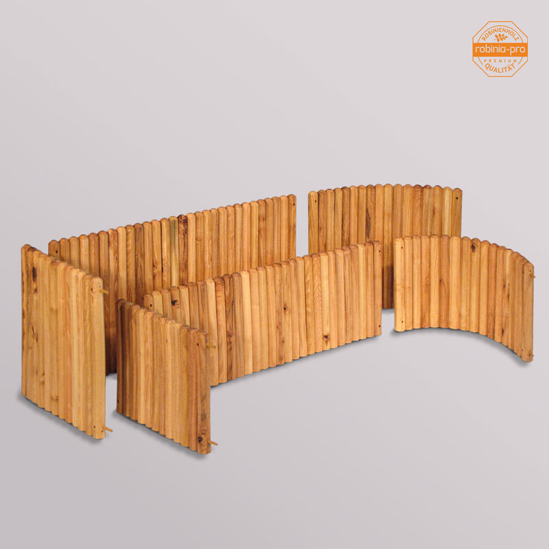 Bordure de chemin en bois Robinia-Pro, flexible 