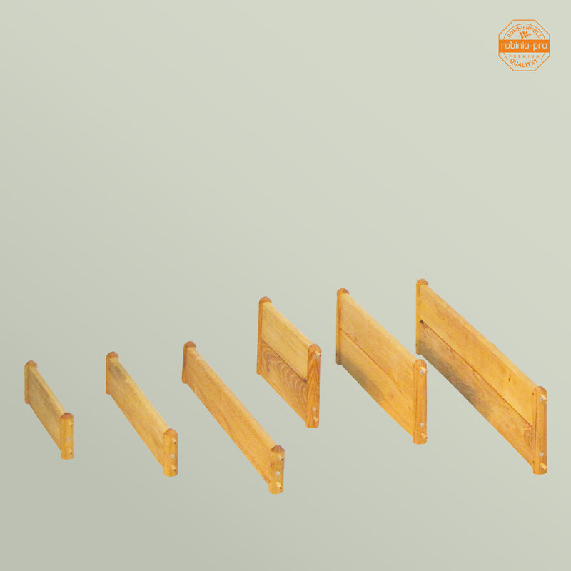 Bordure de pelouse en bois robinia-pro