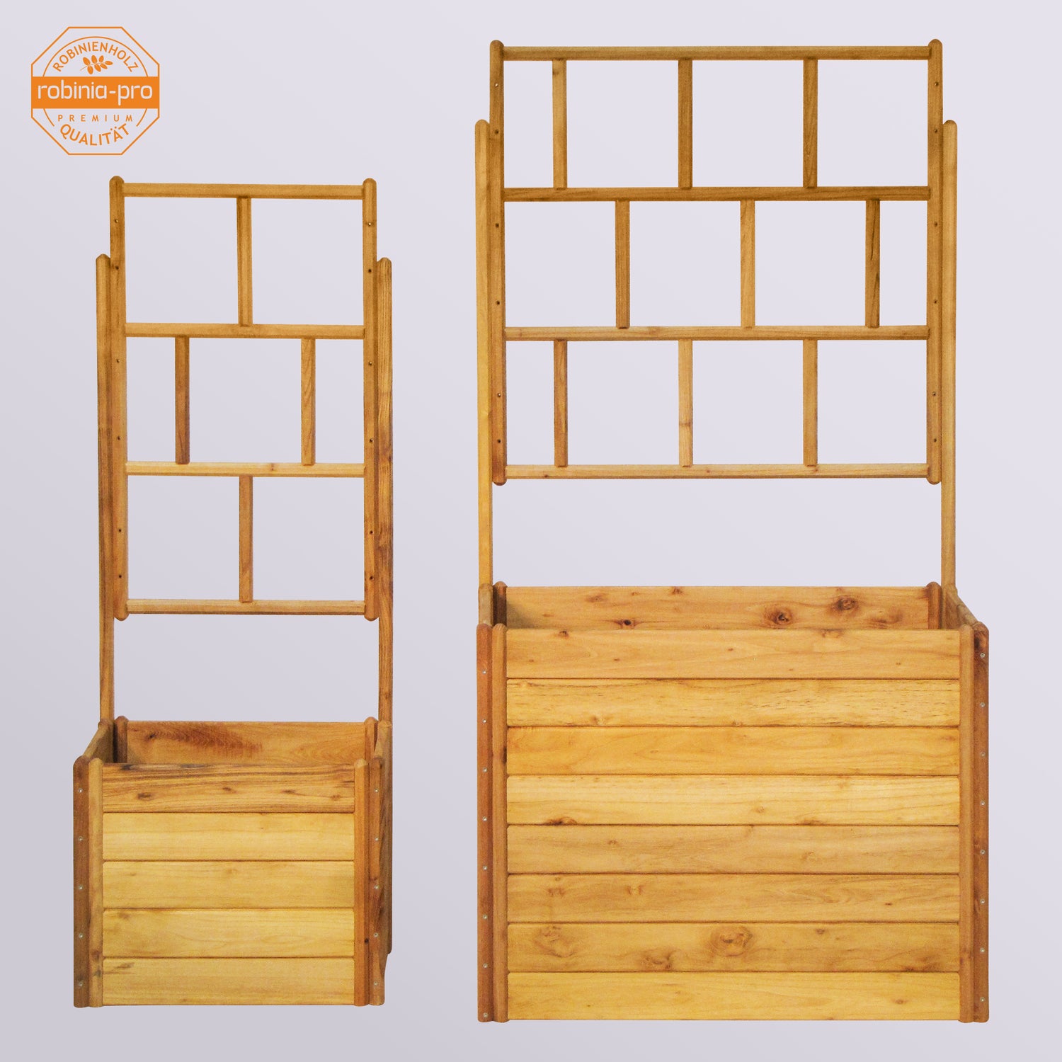 Jardinière surélevée Robinia-Pro avec treillis, classique