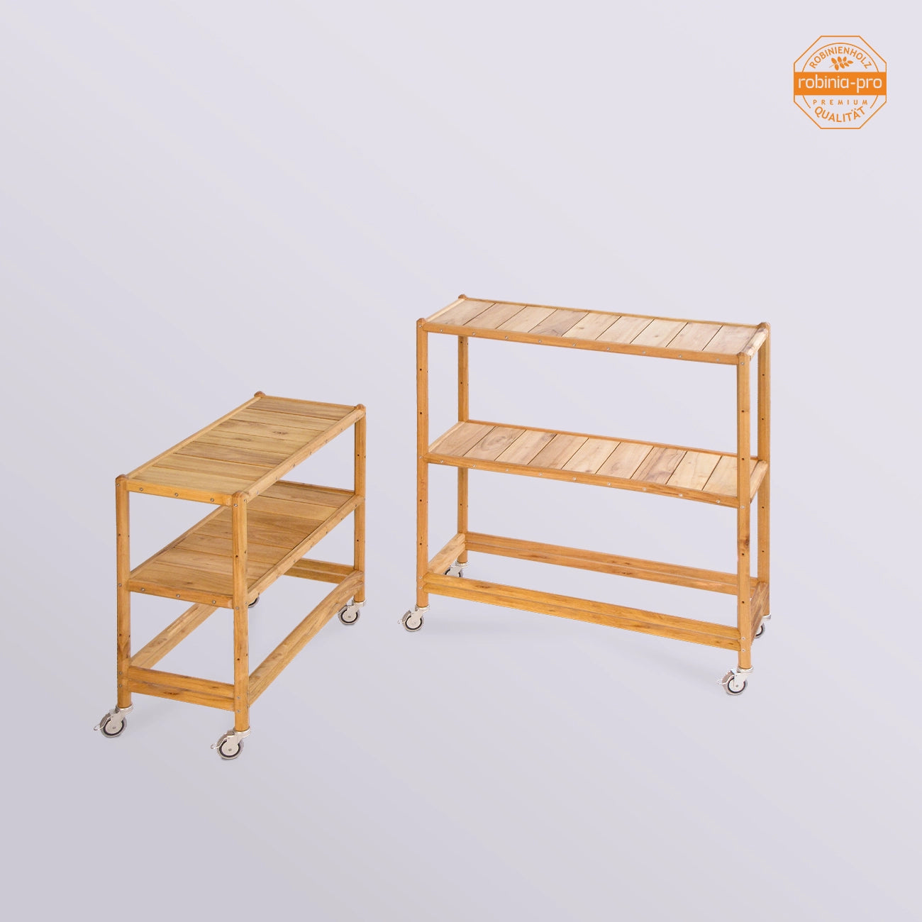 Banc à fleurs Robinia-Pro, sur roues 