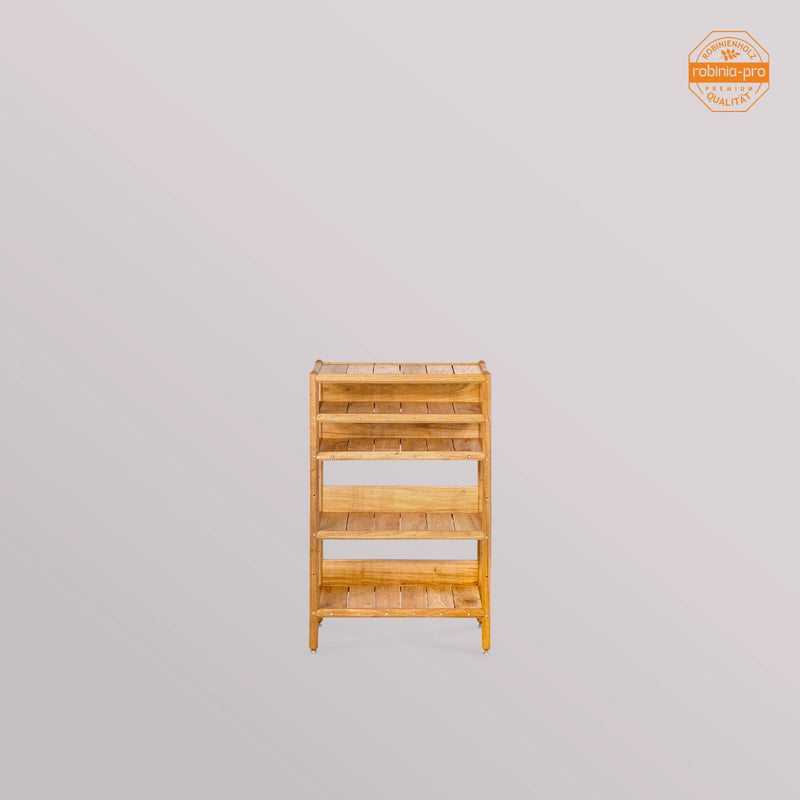 Étagère de salle de bain robinia-pro en bois (bois massif) 
