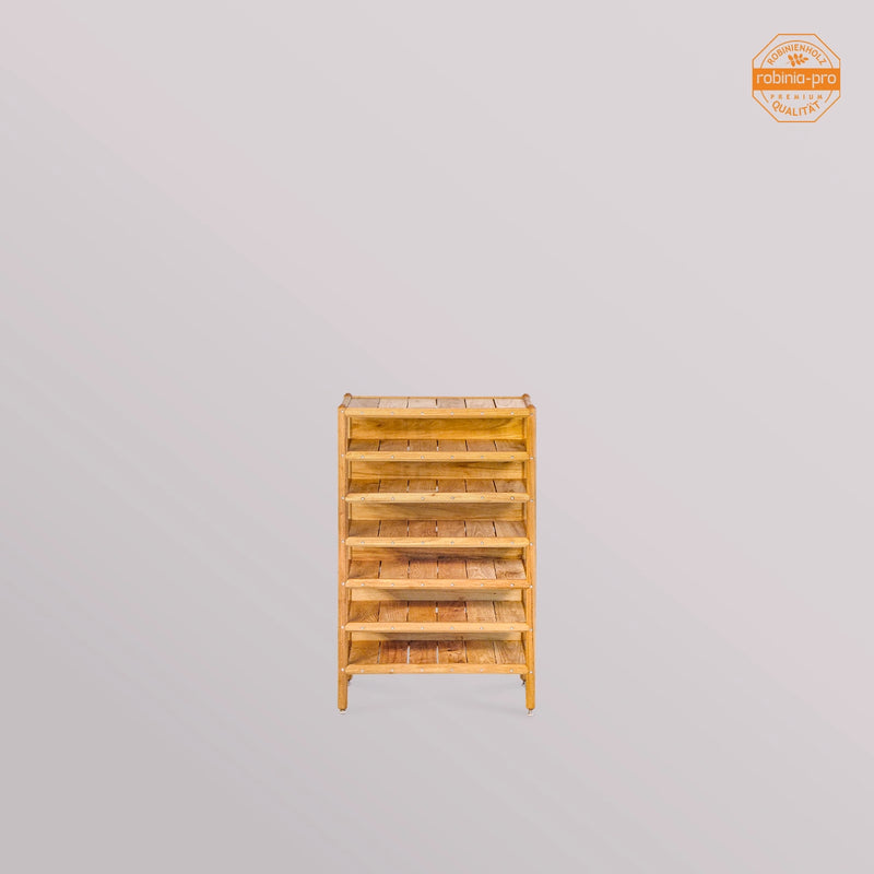 Étagère de salle de bain robinia-pro en bois (bois massif) 