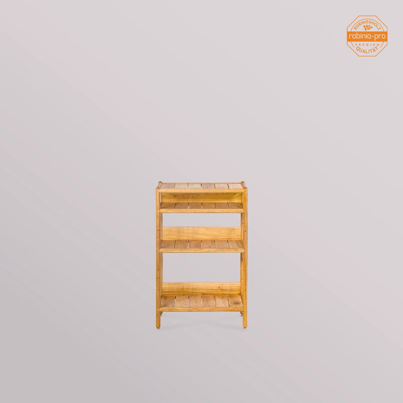 Étagère de salle de bain robinia-pro en bois (bois massif) 