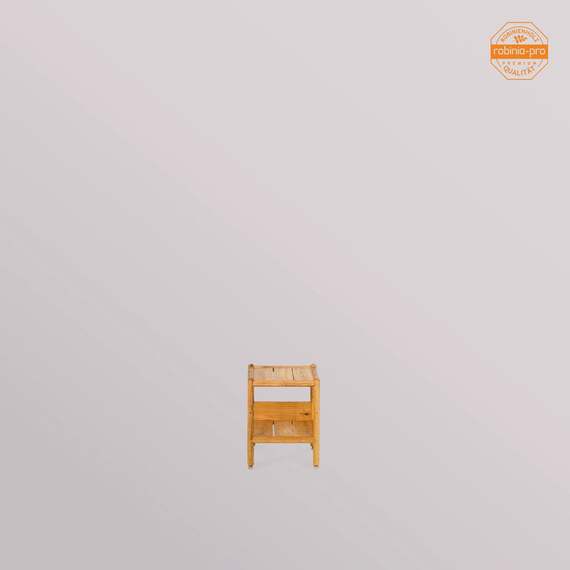 Étagère de salle de bain robinia-pro en bois (bois massif) 