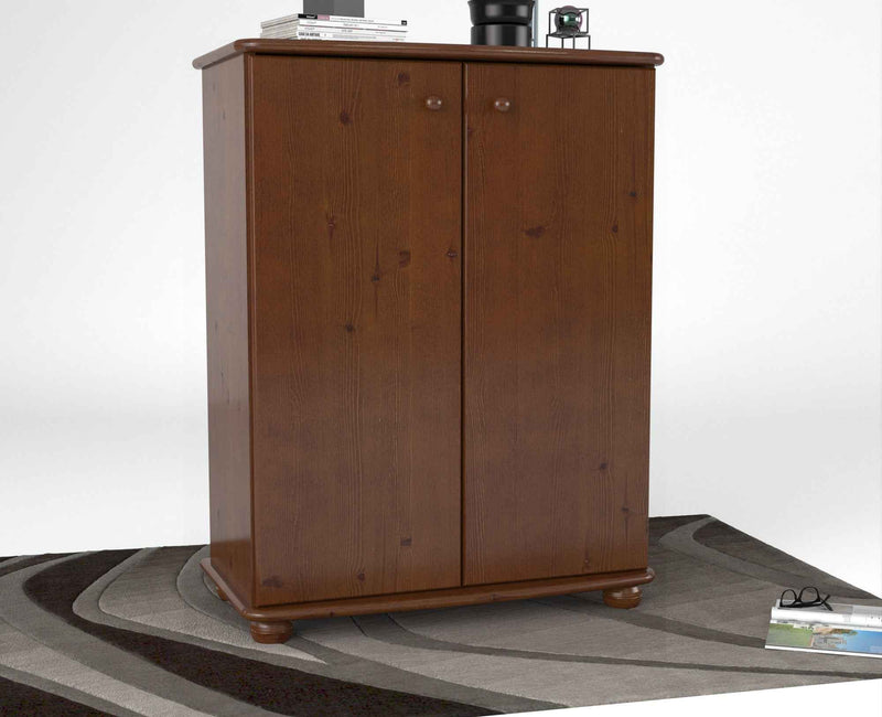 Anika Kommode Sideboard Bio Kiefer | 2-türig mit Kleiderstange | Nachhaltige Möbel