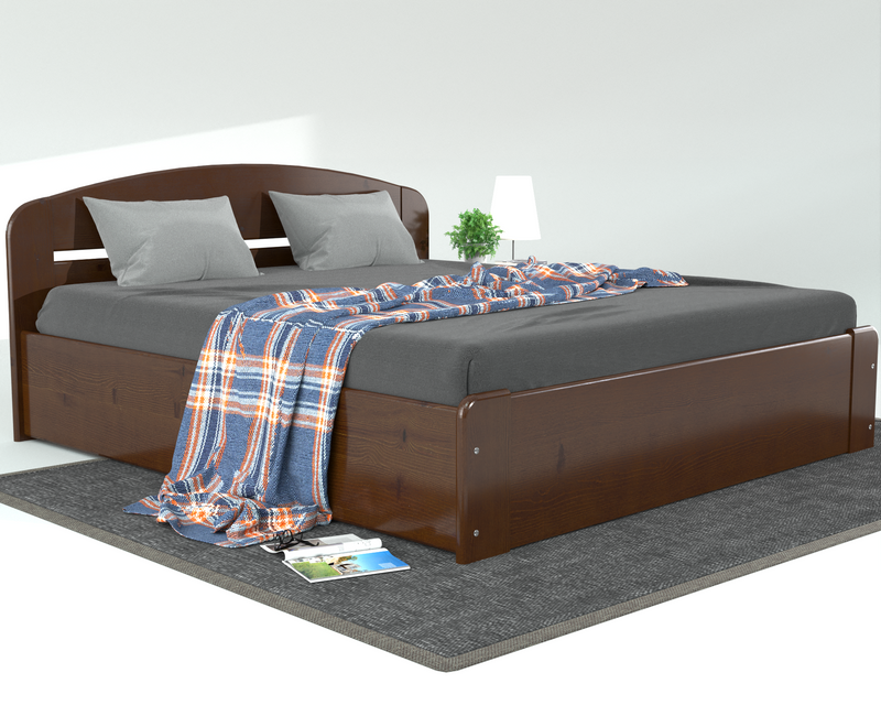 Anika Kieferbett mit Bettkasten | 100% Bio-Massivholz Bett inkl. Lattenrost