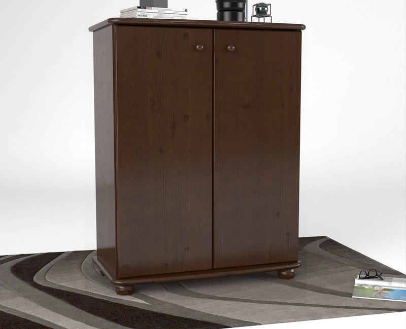 Anika Kommode Sideboard Bio Kiefer | 2-türig mit Kleiderstange | Nachhaltige Möbel