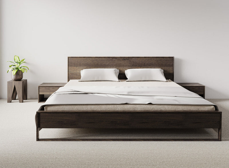 Arona Wand-Nachttisch Räuchereiche – Modern, platzsparend und elegant