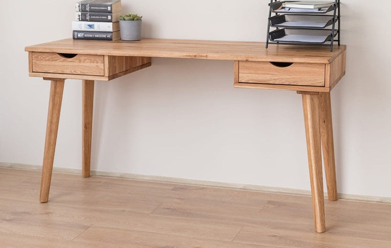 Savona Wildeiche Schreibtisch Savona II – 137,5 cm für Effizientes Arbeiten