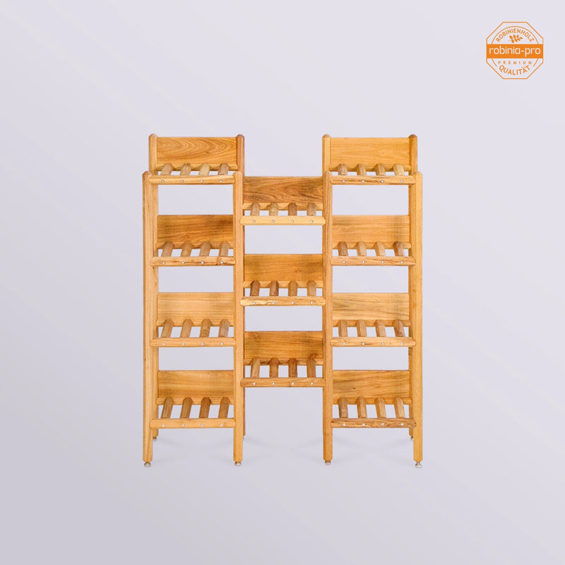 Étagère à fleurs de style japonais, à 3 sections, en bois massif 