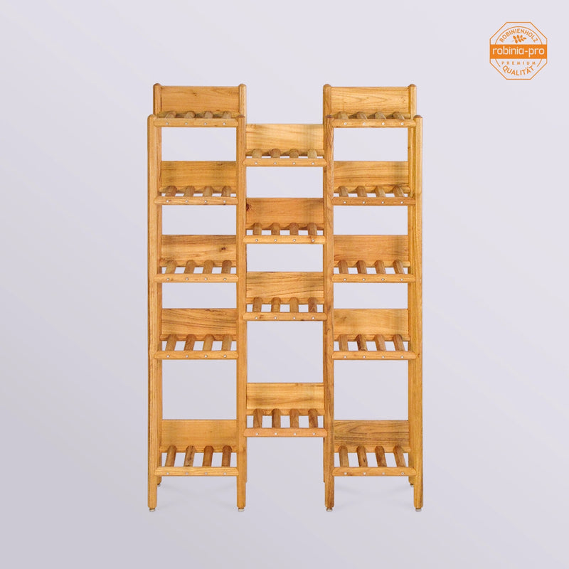 Étagère à fleurs de style japonais, à 3 sections, en bois massif 