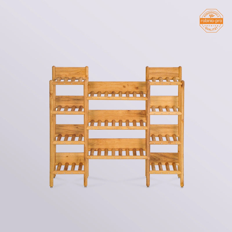 Étagère à fleurs de style japonais, à 3 sections, en bois massif 