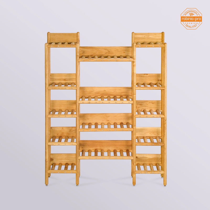 Étagère à fleurs de style japonais, à 3 sections, en bois massif 