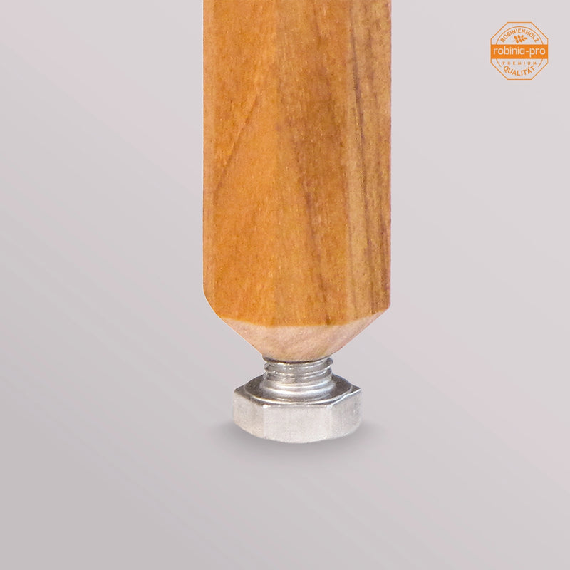 Étagère de salle de bain robinia-pro en bois (bois massif) 