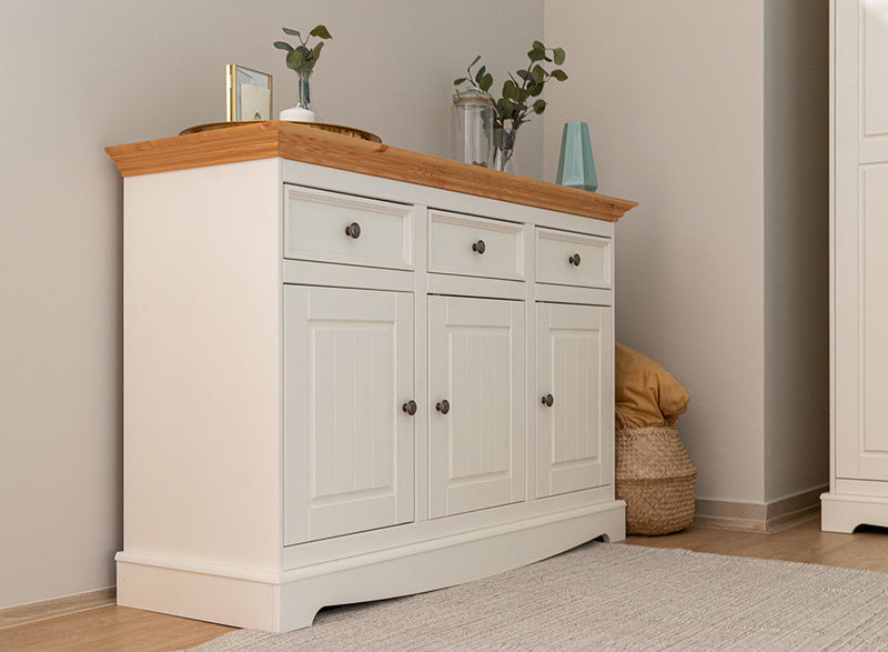 Bologna Elegante Kommode Weiß Kiefer – Ihre stilvolle Ordnungslösung