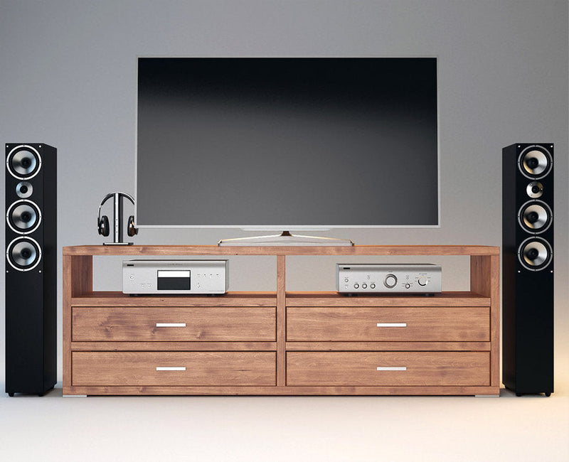 Pedenza TV-Sideboard Massivholz – Handgefertigte Eleganz für Ihr Wohnzimmer