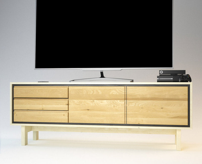 Barcelona TV-Sideboard Massivholz – Elegantes Design für Ihr Wohnzimmer