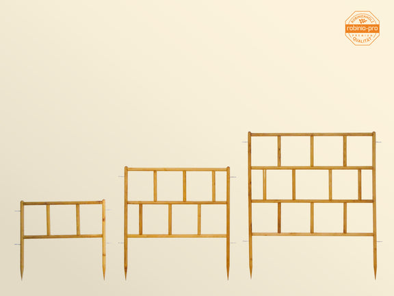 Clôture à piquets à emboîter en bois – robinia-pro